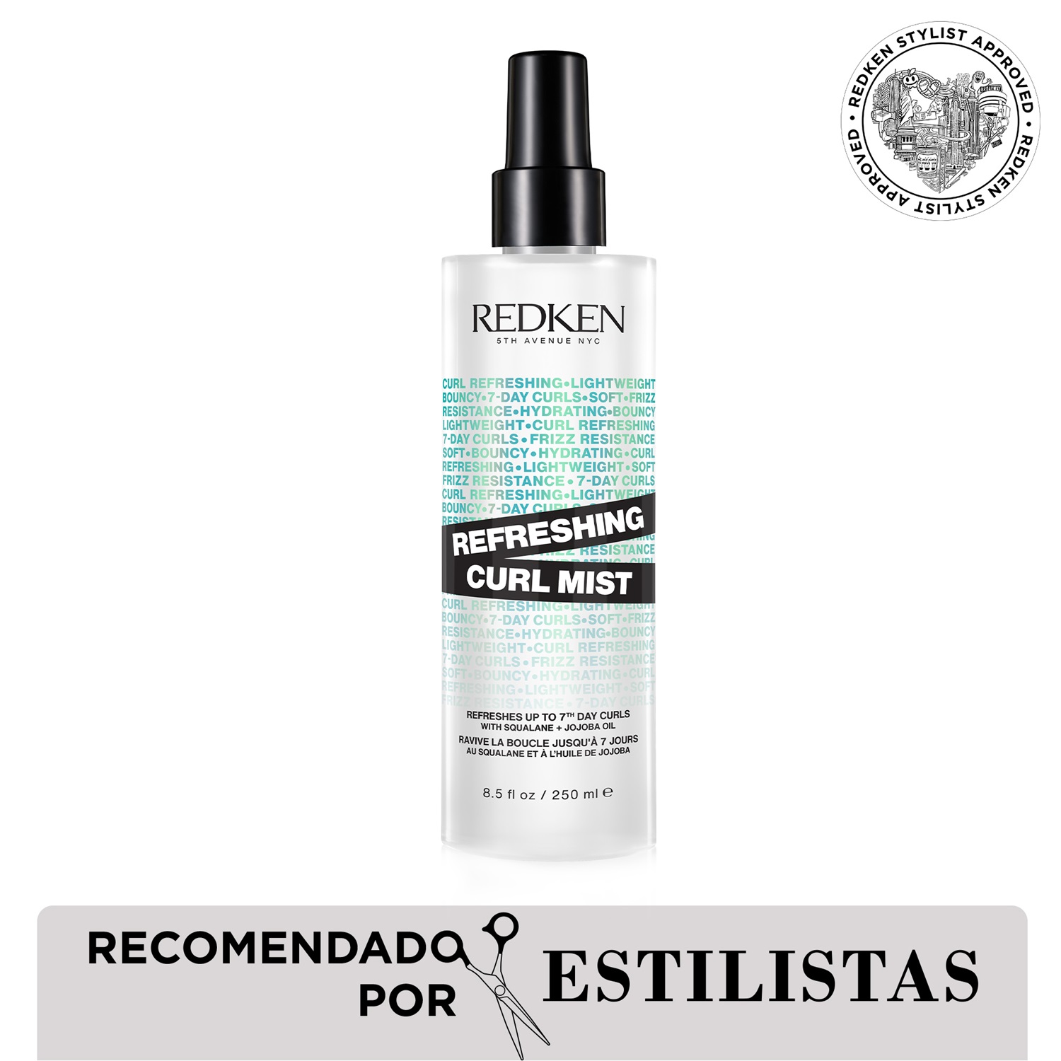 LEAVE IN EN SPRAY REDKEN REFRESHING CURL MIST PARA HIDRATAR Y REFRESCAR LOS RIZOS (SPRAY LIGERO SIN ENJUAGUE)